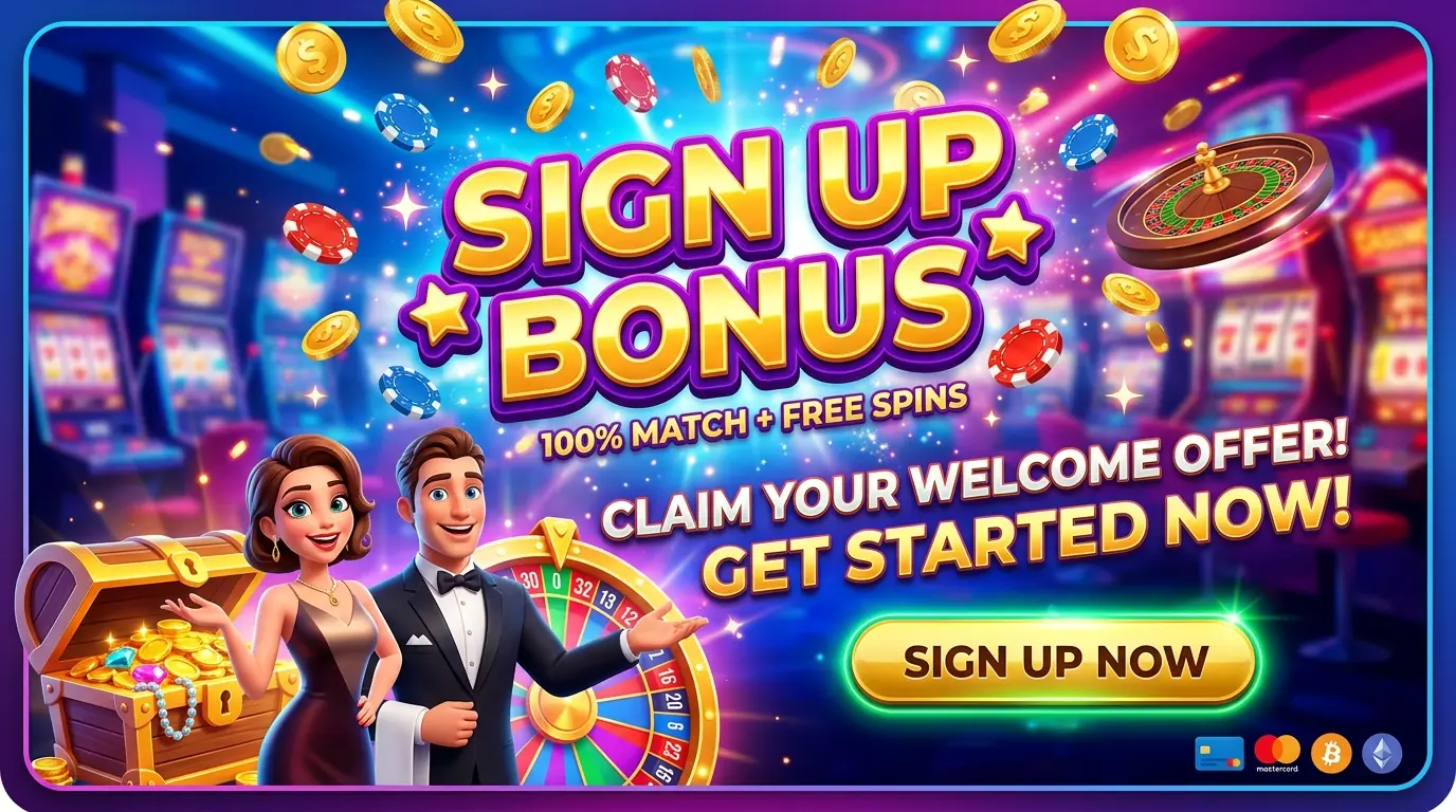 Sign up bonus Happyslots casino